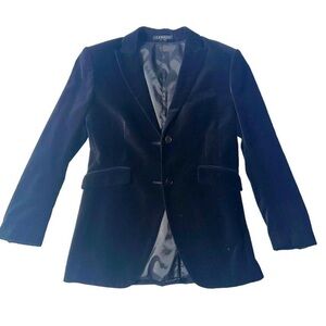 Black velvet blazer by Theory